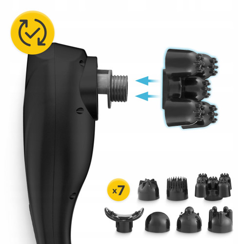 Масажна подушка  4FIZJO Long Stick 7 в 1 Black  - фото №10